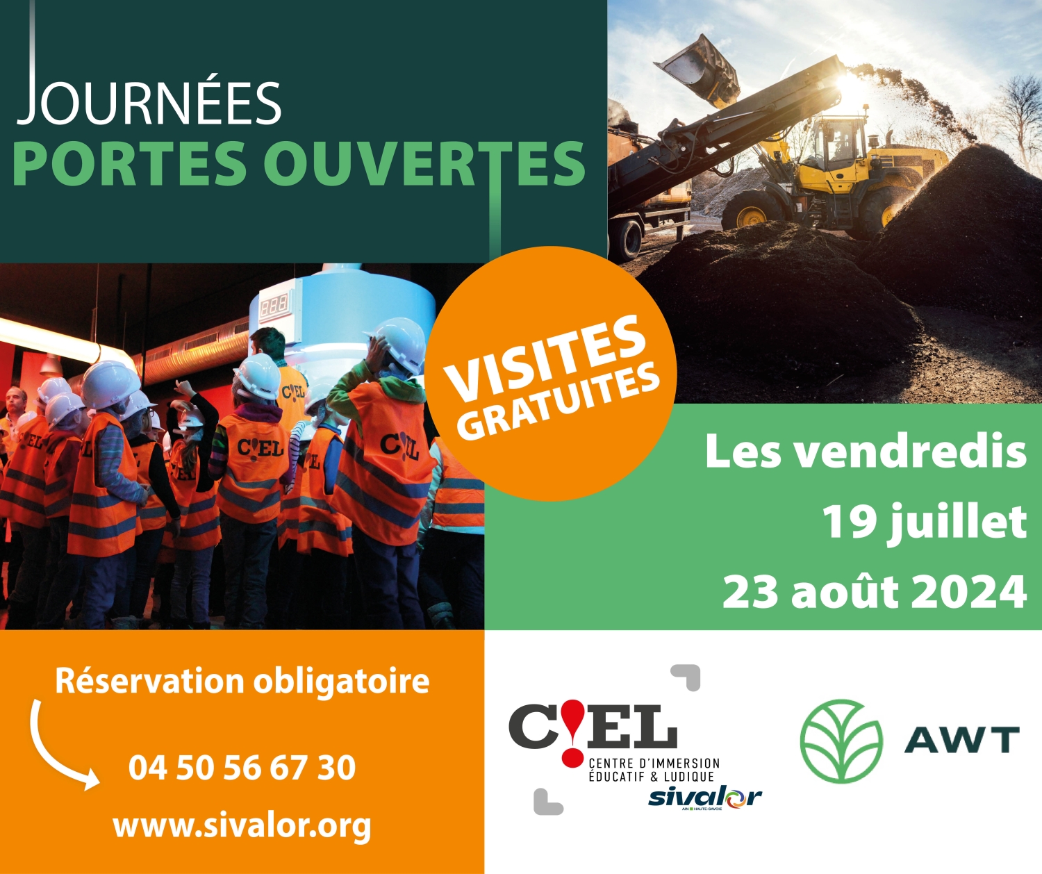 Visites de deux sites: le CIEL et la compostière de Surjoux