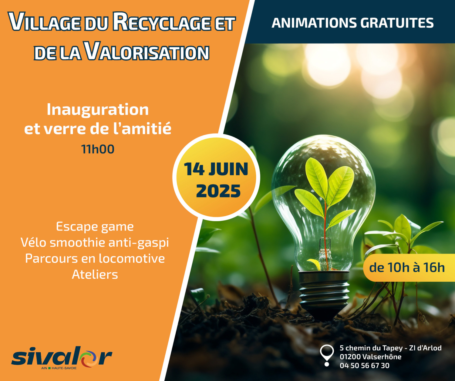 affiche du Village du Recyclage et de la Valorisation