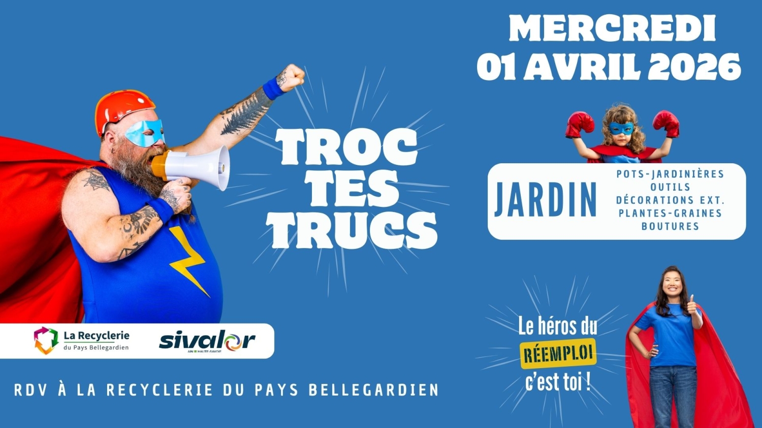 affiche de l'événement Troc tes Trucs spécial jardin